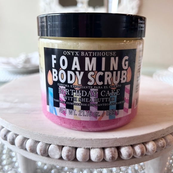 Onyx Bath & Body Onyx Bathhouse Birthday Cake Foaming Sugar Pink
